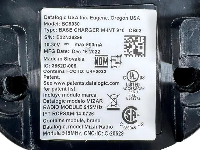 Alt view image 6 of 7 - Datalogic POWERSCAN PM9501 Retail Barcode Scanner w/Charger & Bundle Grade A!