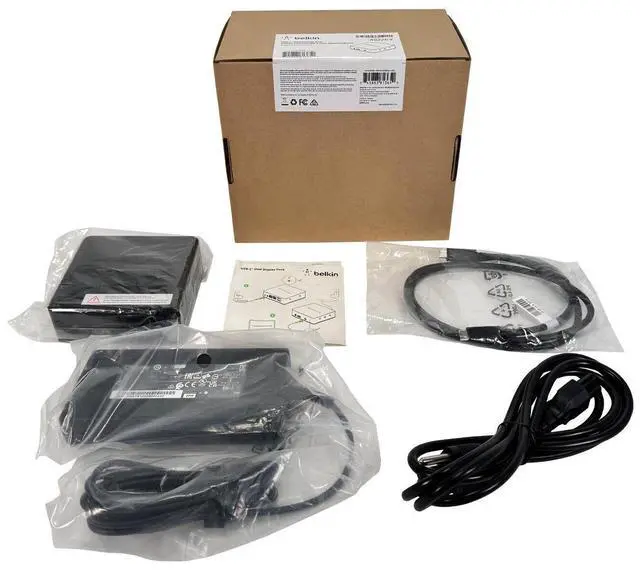 Alt view image 7 of 7 - Belkin INC002 Dual HDMI Display USB-C Dock Complete Set