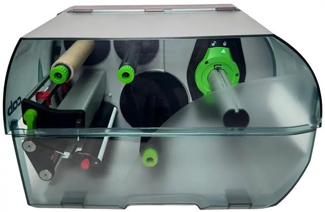 Alt view image 3 of 7 - Cab SQUIX 6.3/300P Thermal Transfer Label Printer 300dpi USB LAN Peel Rewind