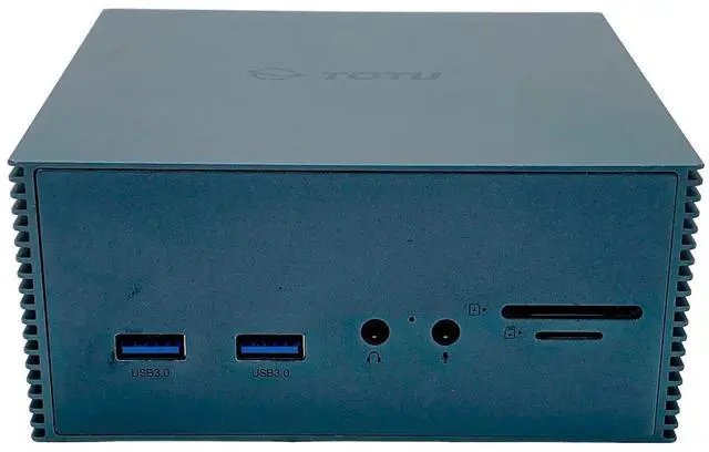 Alt view image 3 of 7 - TOTU TT-DC002A USB-C 4K Triple Display Docking Station Port Replicator w/Adapter