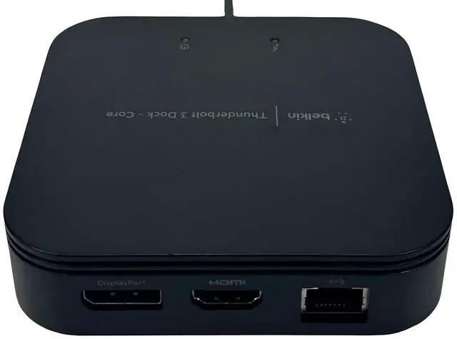 Alt view image 4 of 7 - Belkin F4U110 Thunderbolt 3 Dock Core Dual Display 4K Docking Station