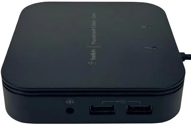 Alt view image 3 of 7 - Belkin F4U110 Thunderbolt 3 Dock Core Dual Display 4K Docking Station