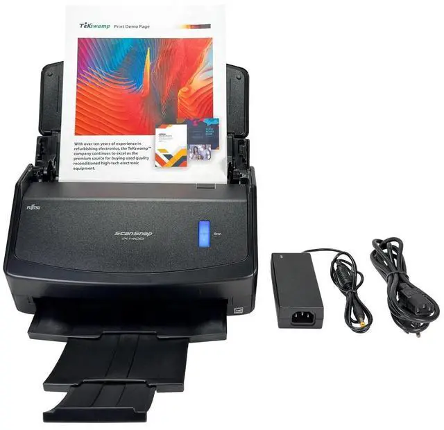 Main image of Fujitsu ScanSnap IX1400 One-Touch Button Wireless Document Scanner w/AC Adapter