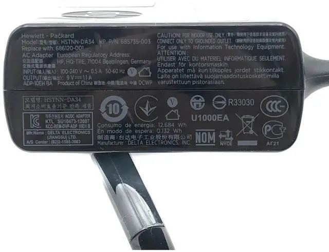 Alt view image 5 of 6 - HP HSTNN-DA34 AC Adapter Charger for ElitePad 900 G1 1000 G2 Tablet Genuine