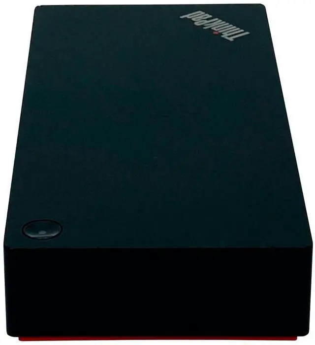 Alt view image 5 of 7 - Lenovo LDA-KP 40AY ThinkPad USB-C Triple 4K Monitor Dock Station w/135W Adapter