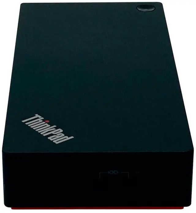 Alt view image 6 of 7 - Lenovo LDA-KP 40AY ThinkPad USB-C Triple 4K Monitor Dock Station w/135W Adapter