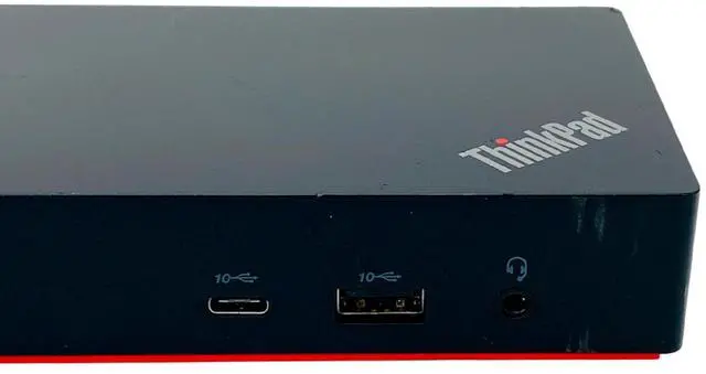 Alt view image 3 of 7 - Lenovo LDA-KP 40AY ThinkPad USB-C Triple 4K Monitor Dock Station w/135W Adapter