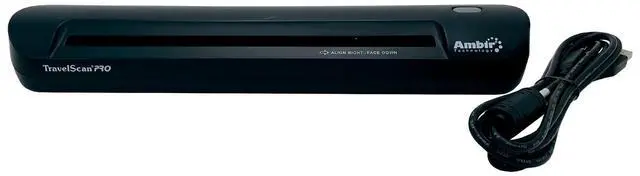 Main image of Ambir TravelScan Pro 600 ID Card Document Scanner PS600-4 w/USB Cable