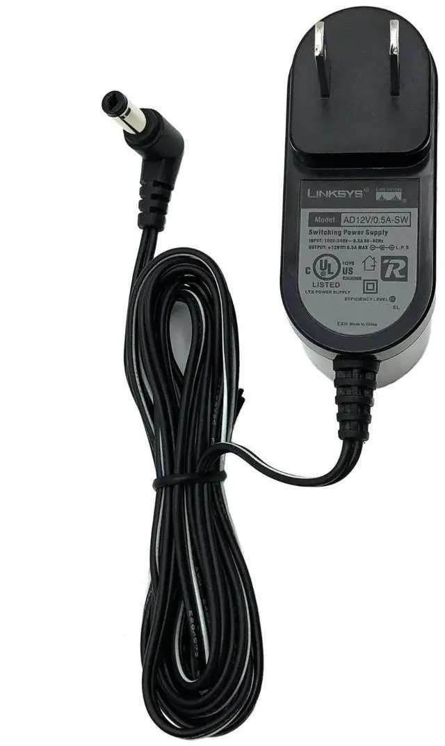 Main image of Genuine Linksys AD12V/0.5A-SW Switching Power Adapter 12V 0.5A Charger 5.0x2.1mm