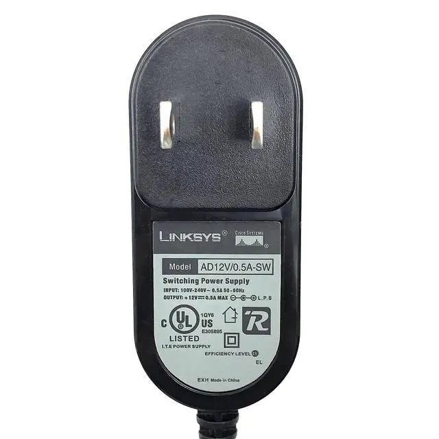 Alt view image 6 of 6 - Genuine Linksys AD12V/0.5A-SW Switching Power Adapter 12V 0.5A Charger 5.0x2.1mm