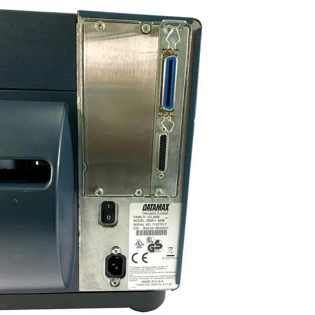 Alt view image 7 of 7 - Datamax DMX-I-4208 Thermal Transfer Label Printer Serial Parallel