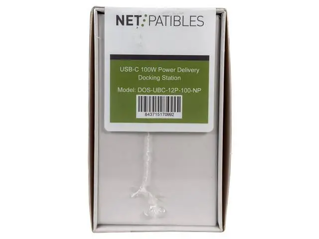 Alt view image 6 of 7 - Netpatibles DOS-UBC-12P-100-NP Triple 4k Dock Station 12-in-1 Hub w/Adapter