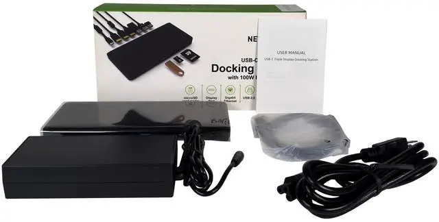 Main image of Netpatibles DOS-UBC-12P-100-NP Triple 4k Dock Station 12-in-1 Hub w/Adapter