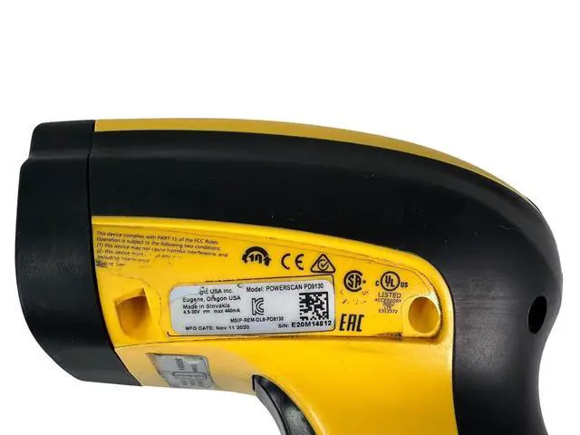Alt view image 6 of 7 - Datalogic PowerScan PD9130 Corded Industrial 1D Barcode Scanner w/USB Cable