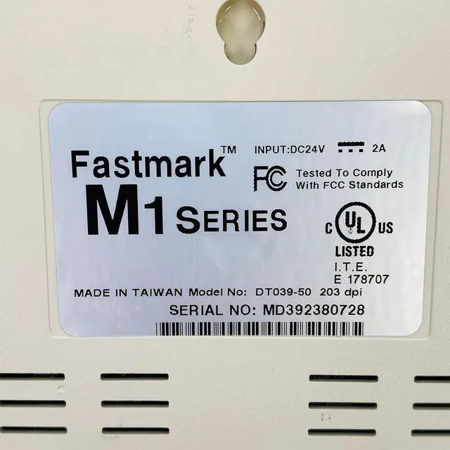 Alt view image 7 of 7 - AMT Datasouth Fastmark M1 Series DT039-50 Direct Thermal Label Printer USB LAN