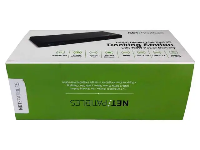 Alt view image 7 of 7 - NetPatibles DOS-CDL-12P-01B Universal Dock Station USB-C w/Bundle