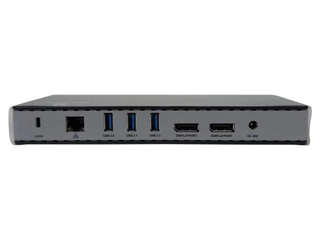 Alt view image 2 of 7 - Netpatibles DOS-TB3-10P-01B-NP Thunderbolt 3 Dual Display 4k Dock Station