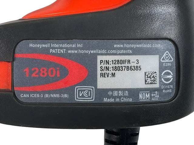 Alt view image 7 of 7 - Honeywell Granit 1280i Barcode Scanner 1280IFR-3 Reader w/USB Cable