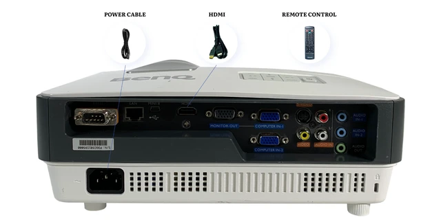 Alt view image 2 of 7 - BenQ MX819ST Short-Throw Projector 1080p 3000 Lumens Full HD 3D HDMI 10W Speakers