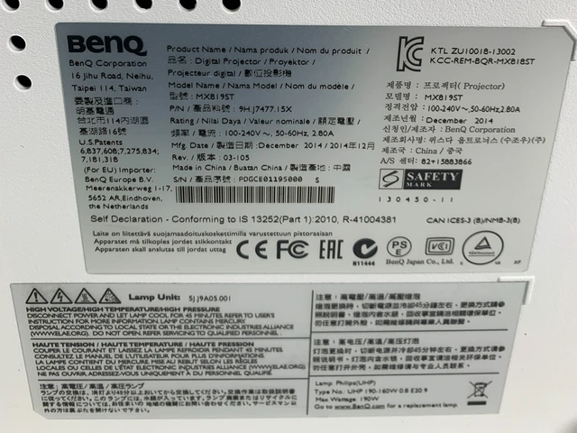 Alt view image 6 of 7 - BenQ MX819ST Short-Throw Projector 1080p 3000 Lumens Full HD 3D HDMI 10W Speakers