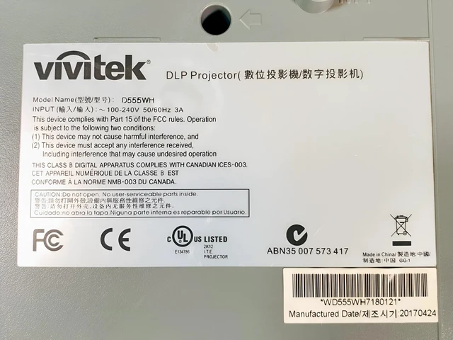 Alt view image 7 of 7 - ViviTek D555WH XGA DLP Projector 3000 Lumens 3D HDMI HD 1080p 1024x768 Home Theater Professional Streaming with Accessories bundle