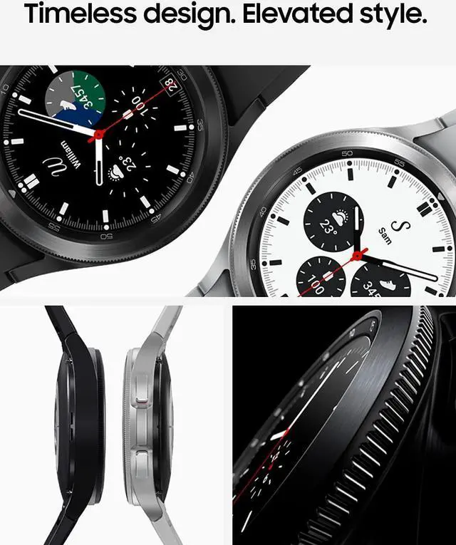 Alt view image 9 of 15 - Samsung SM-R890NZKAXAA Electronics Galaxy Watch 4 Classic 46mm Smartwatch with ECG Monitor Tracker, Black