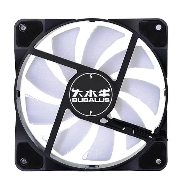 Alt view image 7 of 7 - Bubalus Ice 120 mm RGB Case Fan True RGB Color Ultra Quiet Cooling Fan with Hydraulic Bearing Standard Size 120mm Case Fan