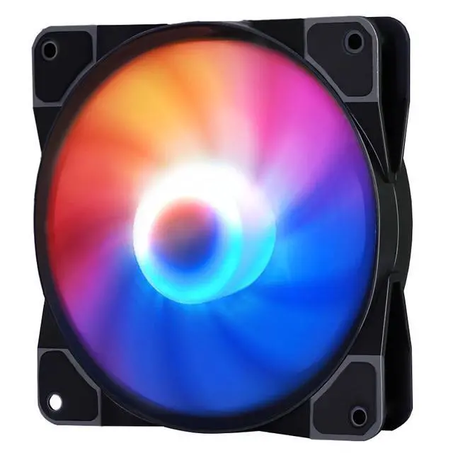 Alt view image 3 of 7 - Bubalus Ice 120 mm RGB Case Fan True RGB Color Ultra Quiet Cooling Fan with Hydraulic Bearing Standard Size 120mm Case Fan