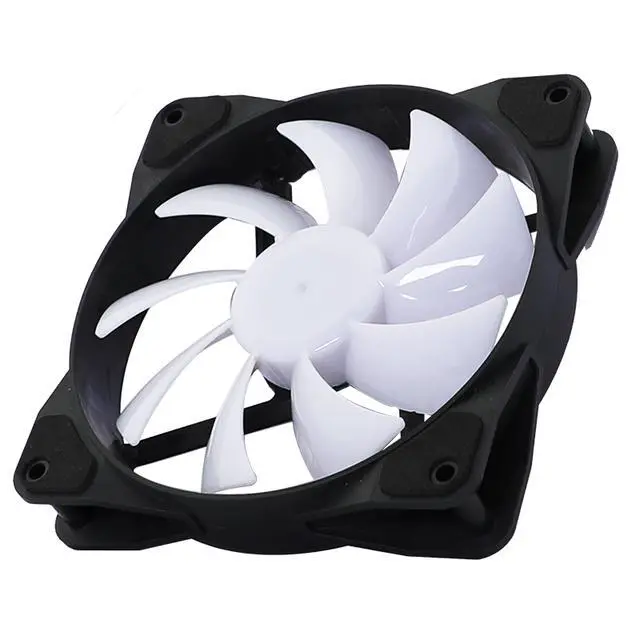 Alt view image 4 of 7 - Bubalus Ice 120 mm RGB Case Fan True RGB Color Ultra Quiet Cooling Fan with Hydraulic Bearing Standard Size 120mm Case Fan