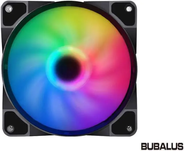 Main image of Bubalus Ice 120 mm RGB Case Fan True RGB Color Ultra Quiet Cooling Fan with Hydraulic Bearing Standard Size 120mm Case Fan
