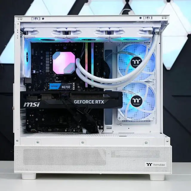 Alt view image 5 of 5 - TECHNOID Glass Gaming PC - GeForce RTX 5070 - AMD Ryzen 7 9700X - 32GB DDR5 - 2TB SSD - Win 11 HOME - AI Ready - VR Compatible - Wifi Bluetooth