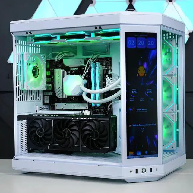Alt view image 5 of 5 - TECHNOID Limited Edition Gaming PC - Intel Core i7 14700KF, 32GB Ram, 2TB SSD, RTX 5070 , Windows 11 HOME, HYTE Y70 Touch infinite, White