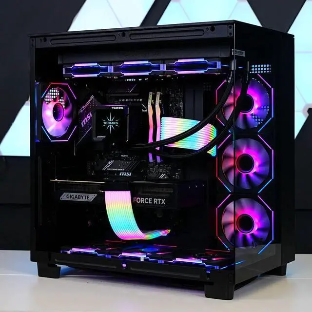 Alt view image 3 of 5 - TECHNOID IGNITE Gaming PC - GeForce RTX 5080 - AMD Ryzen 7 9800X3D - 64GB DDR5 - 2TB SSD - Win 11 HOME - AI Ready - VR Compatible
