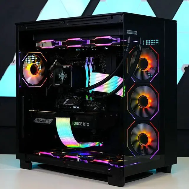 Alt view image 4 of 5 - TECHNOID IGNITE Gaming PC - GeForce RTX 5080 - AMD Ryzen 7 9800X3D - 64GB DDR5 - 2TB SSD - Win 11 HOME - AI Ready - VR Compatible