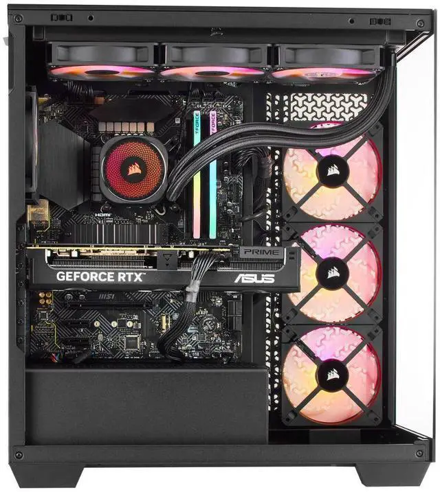 Alt view image 5 of 5 - TECHNOID Nova Gaming PC - GeForce RTX 5080 - AMD Ryzen 7 9800X3D - 64GB DDR5 - 2TB SSD - Win 11 HOME - AI Ready - 850w 80 Plus Gold PSU - VR Compatible - Black