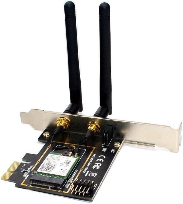 Alt view image 6 of 6 - Dual band 2974Mbps Wifi 6 Intel AX200 PCIe Wireless Wifi Adapter 2.4G/5Ghz 802.11ac/ax Bluetooth 5.0 AX200NGW Card Desktop PC(Only for win 10 win 11)