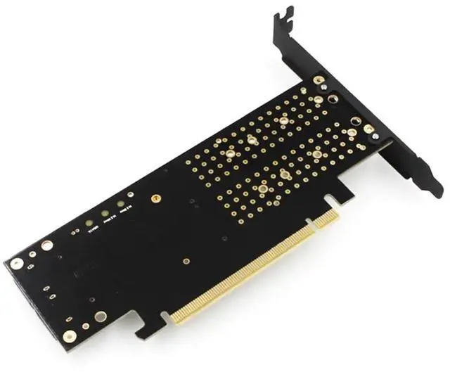 Alt view image 3 of 6 - JEYI SK16-PRO for NVME for NGFF Adapter x16 PCI-E3 Full Speed M.2 2280 Aluminum Sheet Thermal Conductivity Silicon Fan Cooling