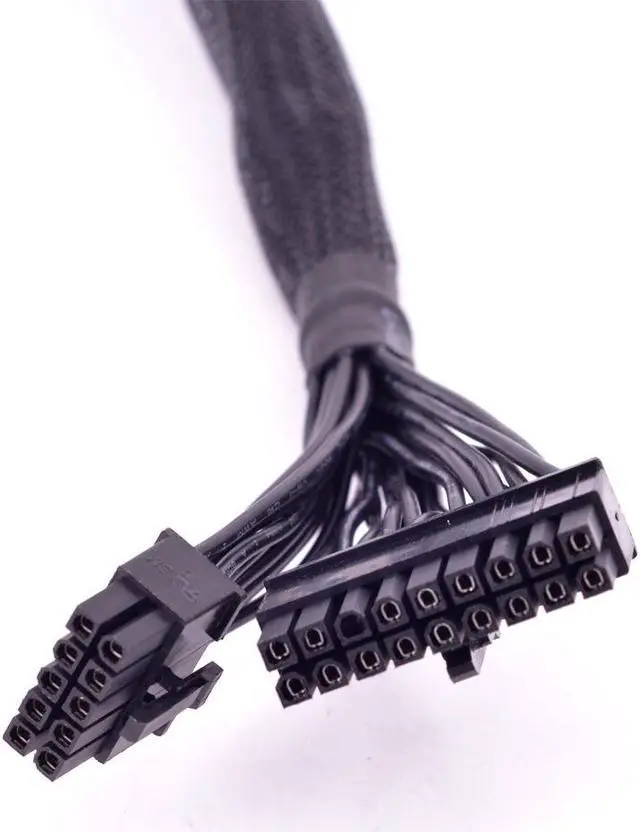 Alt view image 4 of 4 - For Cooler Master V850 V1000 V1300 Platinum V650 V750 V850 Gold ATX 24 Pin Power supply Cable PSU Modular 18+10 Pin to 24Pin MB