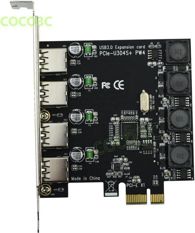 Main image of Superspeed 5Gbps 4 ports USB 3.0 PCI-e Controller Card PCI Express to USB3.0 Converter Adapter