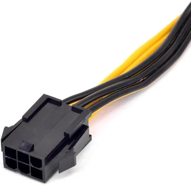 Alt view image 2 of 4 - PCIe GPU 6pin Port Multiplier PCIe Graphics card 6 Pin 1 to 3 ways Female to Male Extension Cable DIY BTC Power Supply Cord