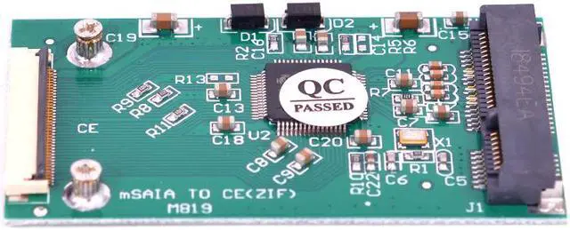 Alt view image 4 of 4 - MSATA SSD to 1.8 inch LIF 40pin Adapter Card mini SATA to CE with LIF cable and ZIF cable