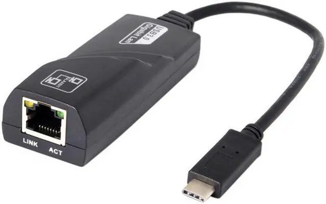 Alt view image 2 of 5 - USB 3.1 type C Thunderbolt 3 to 1Gb/s Gigabit Ethernet LAN Network Adapter USB-C to RJ45 100/1000Mbps