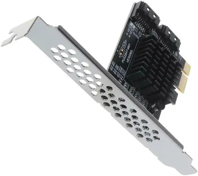 Alt view image 2 of 6 - PCI-E to SATA Adapter 6G Speed PCI-E to SATA Converter Expansion Card Multiplier PCI Express SATA Port Marvell 88SE9125