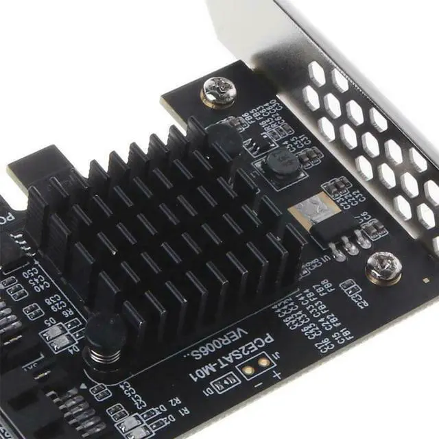 Alt view image 4 of 6 - PCI-E to SATA Adapter 6G Speed PCI-E to SATA Converter Expansion Card Multiplier PCI Express SATA Port Marvell 88SE9125