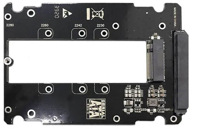 Alt view image 6 of 6 - JEYI S118S M.2 NGFF to SATA Adapter Card NGFF 67PIN to 22Pin SATA3 Adapter M2 SSD Stents Support iOS/Windows XP/7/8/10/Linux
