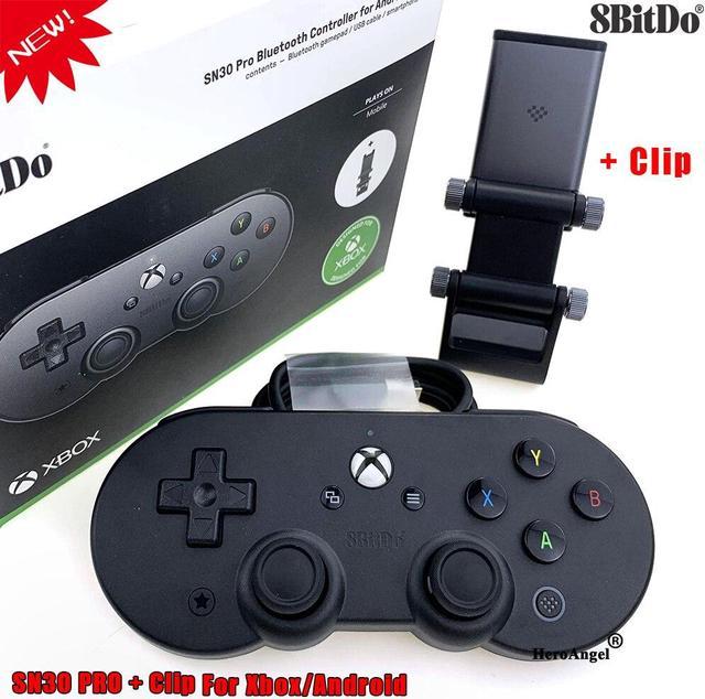 8Bitdo Sn30 Pro for Xbox cloud gaming on Android (includes clip