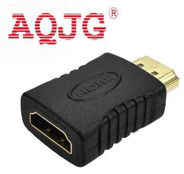 Alt view image 3 of 3 - Gold Plated HDMI Male to Mini HDMI Female Full HDMI Adapter Converter for HDTV
