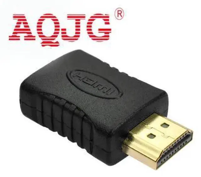 Alt view image 2 of 3 - Gold Plated HDMI Male to Mini HDMI Female Full HDMI Adapter Converter for HDTV