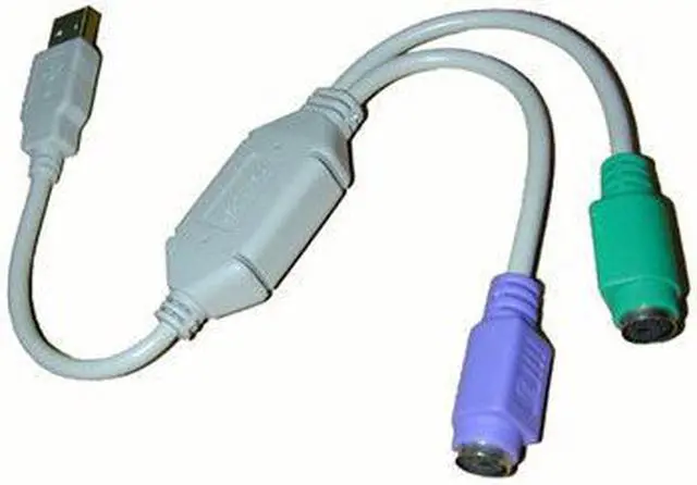 Alt view image 6 of 6 - USB to PS2 PS/2 Cable Adapter Converter keyboard Mouse USB  to PS2 Cord Converter Adapter For Keyboard Mouse Computer cable
