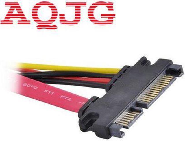 Alt view image 4 of 4 - SATA Extender Cable 22Pin Male to Female 7+15 Pin Serial ATA SATA Data Power Combo Extension Cables Cord 30CM